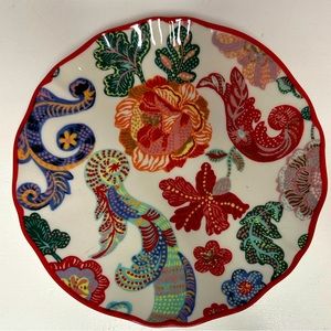 Anthropologie Nathalie Lete Paisley Flower  8” Signed